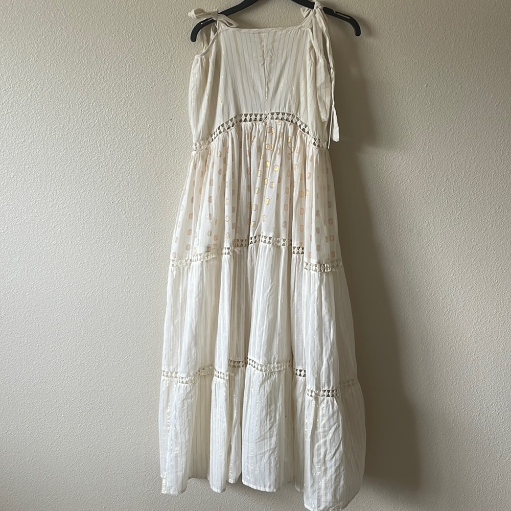 Cream and gold sundress